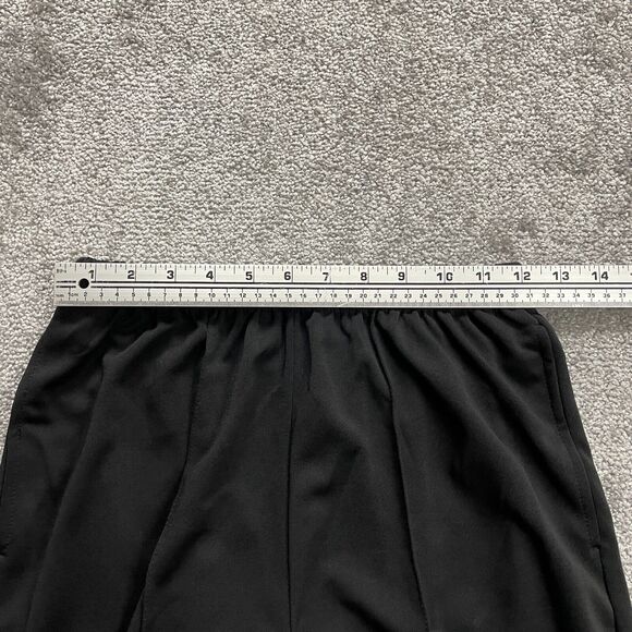 Anthony Richards Pants Womens 10 Black Elastic High Rise Straight Leg 24x30 - Picture 8 of 11